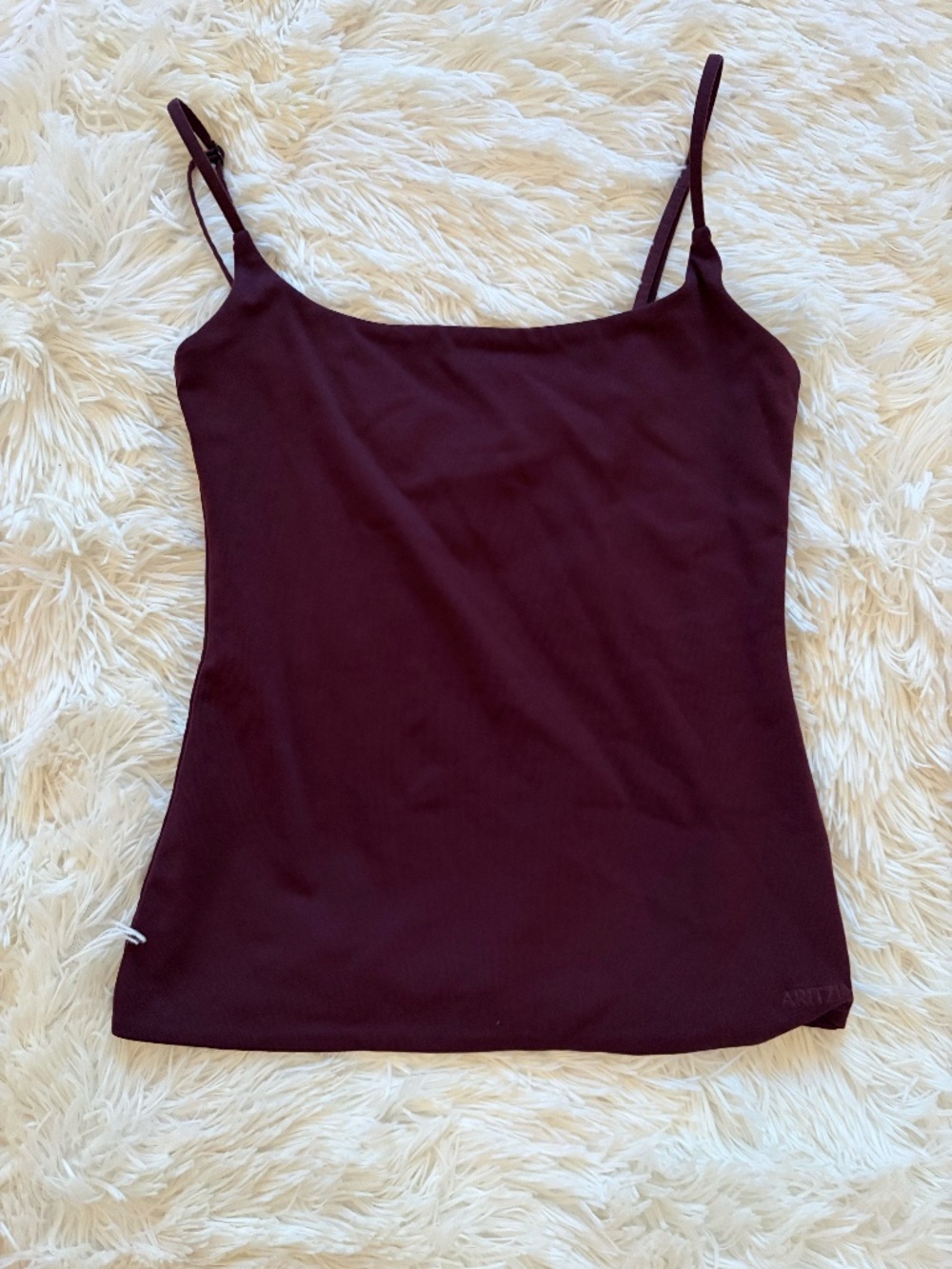 Aritzia Original Contour Presence Burgundy Cami Tank XS